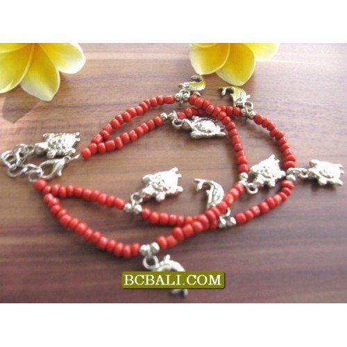 Bali Bead Anklets Charm Bracelets Wholesale Package Bali Bead Anklets